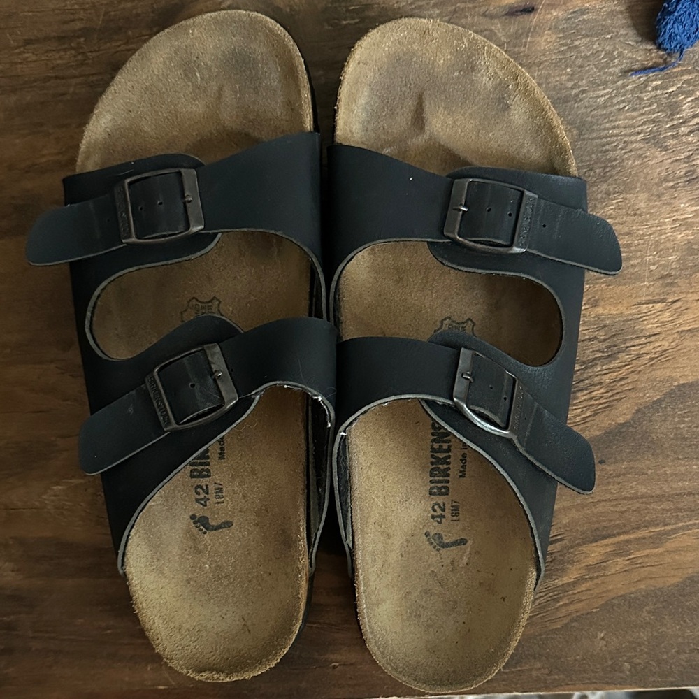 Birkenstock Black Double Buckle Sandals eu 42